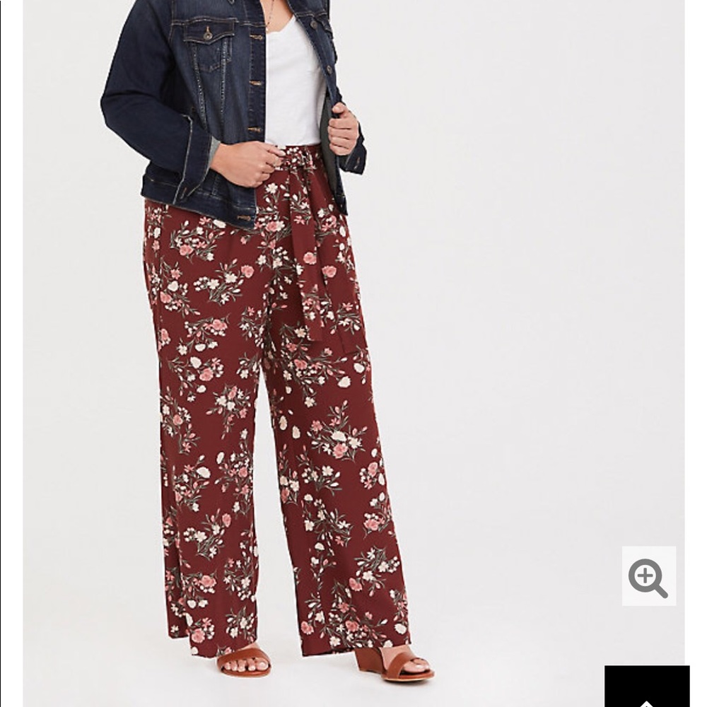 WIDE LEG PANT - CREPE FLORAL